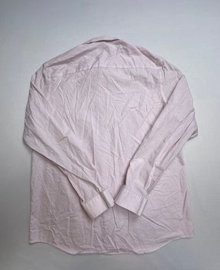 Calvin Klein Men's L Pink Pinstripe Non Iron Dress Shirt