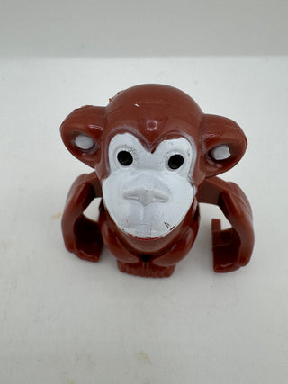 Vintage Wind Up Monkey Toy Brown Plastic Mechanical China