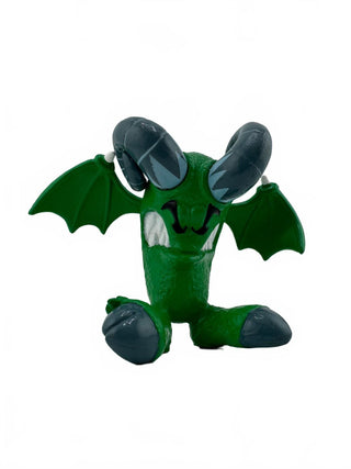 2001 Tech Deck Dudes Green Draco Tag Figures Skateboard