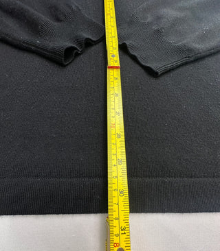 Joseph Abboud Mens Black 100% Merino Wool Zip Modern Fit XXL