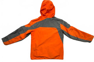 Spyder Kids XL (18) Hooded Winter Ski Jacket Orange Gray F17