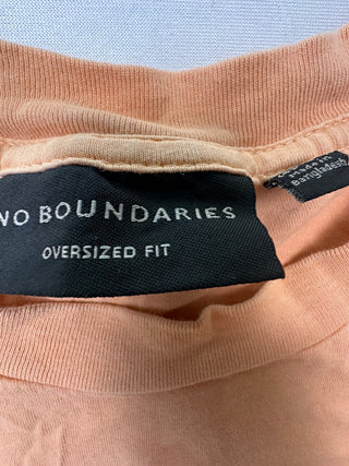 No Boundaries Oversized Peach T-Shirt – L (42–44)