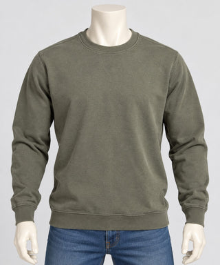 Divided by H&M Olive Green Crew Neck Sweatshirt Size Large