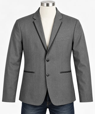 BLACK by Vera Wang Men's Gray Tuxedo Blazer Size 42R