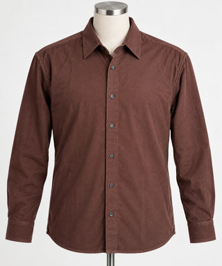 American Apparel Men's L Chocolate Brown Button Up Shirt
