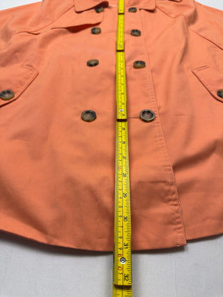 DownEast Basics Orange Trench Cape Poncho Women’s M