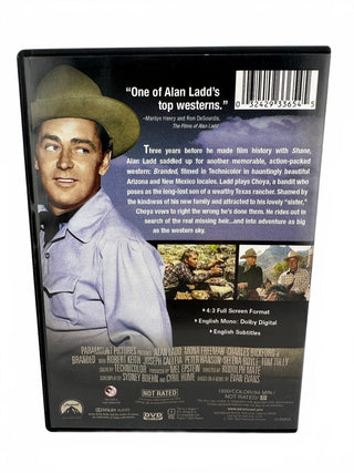 Branded DVD 1950s Classic Western Film Starring Alan Ladd Mona Freeman Very Good