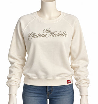Sportiqe Chateau Michelle White Crewneck Sweatshirt Medium