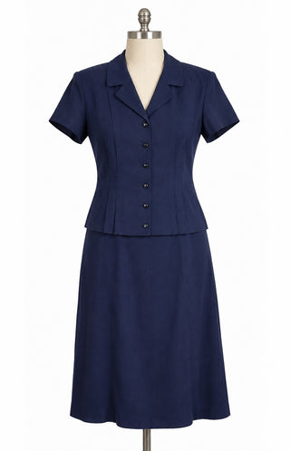 J. Taylor Women's Navy Blue 2-Piece Dress Set Size 12