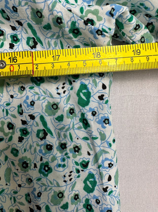 R Vivimos Womens S Green Floral Boho Puff Sleeve Maxi Dress