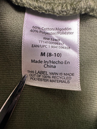 Time and Tru Women's M Olive Green Fleece Shacket