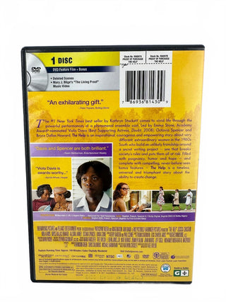 The Help DVD - Drama, Historical - Universal Pictures - Very Good Condition