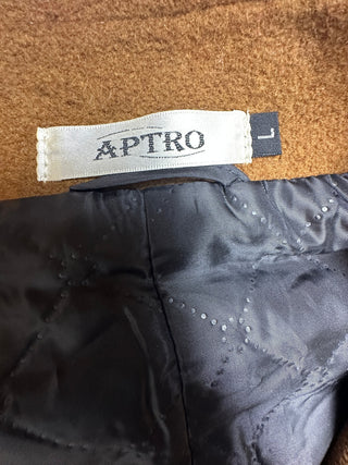 APTRO Men's Wool Blend Camel Coat Size L