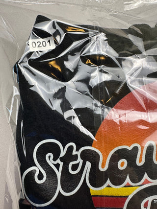 Strawberry Bay Black Graphic Pullover Hoodie Size S
