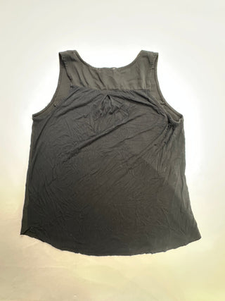 Tempted Los Angeles Women's Black Sleeveless Top Front Zip M