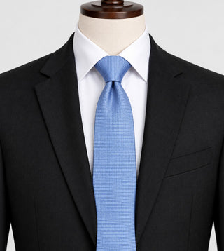 Croft & Barrow Light Blue Solid Textured Polyester Tie