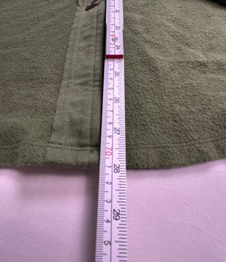 Time and Tru Women's M Olive Green Fleece Shacket