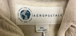 Aeropostale Aero 87 Full Zip Hoodie Cream Men’s XXL NWT