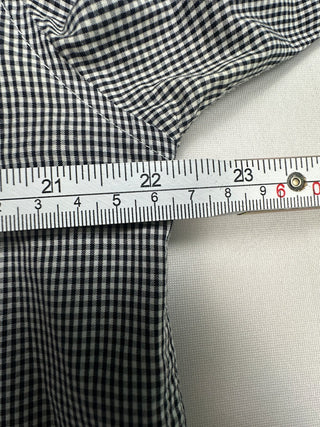 Five Four Men's Black and White Checkered Button-Down Shirt