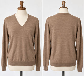 Joseph Abboud Men's Extra Fine Merino Wool V-Neck Sweater, 2