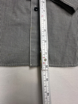 Five Four Men's Black and White Checkered Button-Down Shirt