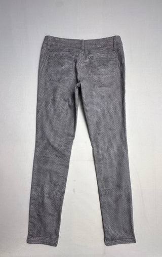 prAna Gray Print Skinny Jeans Women 8/29 Organic Cotton