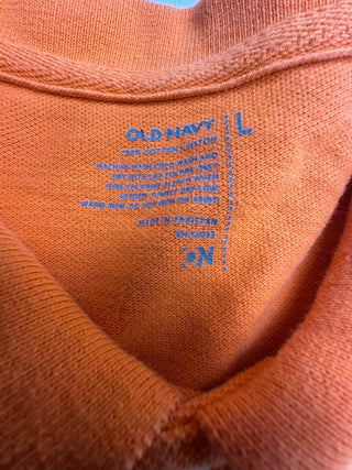 Old Navy Classic Orange Cotton Polo Shirt Size L