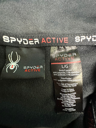 Spyder Active ProWeb 1/4-Zip Men's Black Pullover Large
