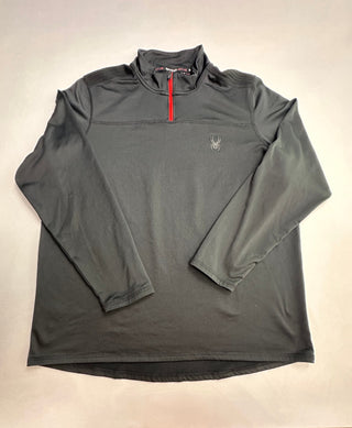 Spyder Active ProWeb 1/4-Zip Men's Black Pullover Large