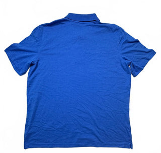George Men's XL/XG Blue Cotton Blend Short Sleeve Polo Shirt