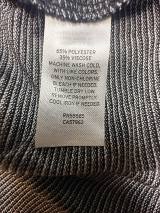 Nordstrom Men's Medium Gray and Black Polo Shirt