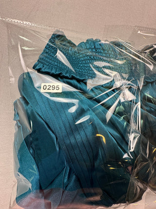 Nanette Lepore Teal Satin Pleated Midi Dress Size 10