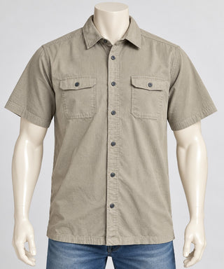 Croft & Barrow Quick Dry Men M Short Sleeve Button-Up Shirt