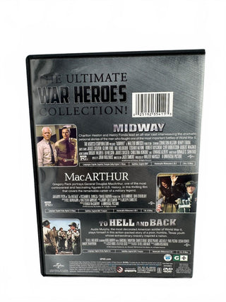 War Heroes Collection DVD Set - Midway, MacArthur, To Hell and Back - Universal