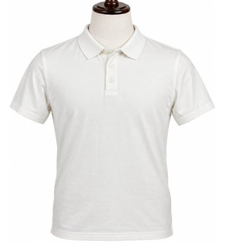 Banana Republic Men's White Polo Shirt Medium