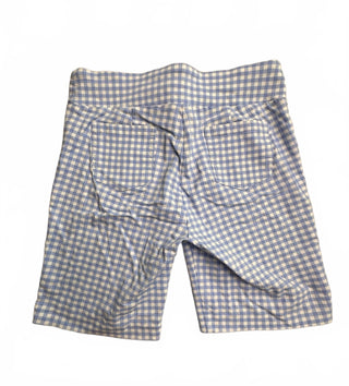 J. McLaughlin Womens Shorts 10 Blue White Gingham Bermuda