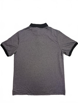 Nordstrom Men's Medium Gray and Black Polo Shirt
