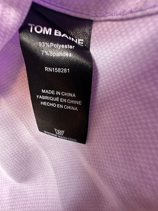 Tom Baine Men's L Purple Slim Fit Stretch Dress Shirt 16