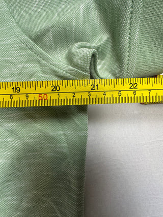 Geoffrey Beene Men's M Green Heather Short Sleeve Polo Shirt