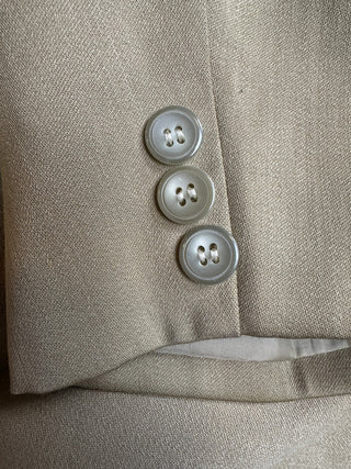 Men's Tan Khaki Blazer Sport Coat 4 Button Lined 24" PTP