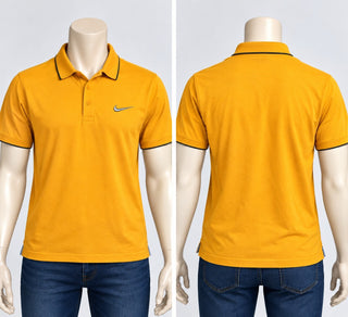Nike Golf Dri-FIT Men's M Orange Polo Shirt Standard Fit