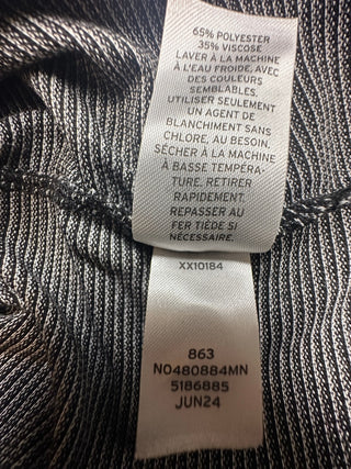 Nordstrom Men's Medium Gray and Black Polo Shirt