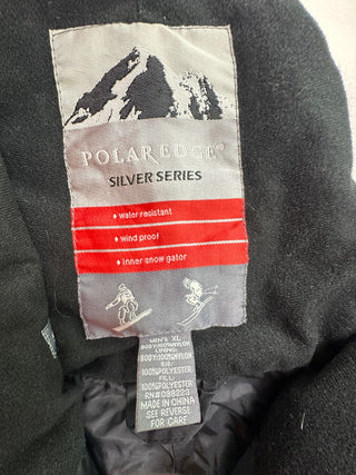 Polar Edge Silver Series Men's XL Black Insulated Snow Bibs