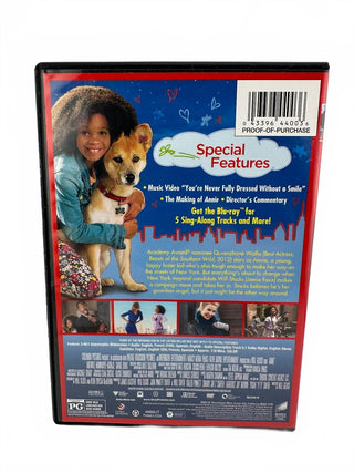 Annie DVD Movie Starring Jamie Foxx & Quvenzhané Wallis - Family Film by Sony