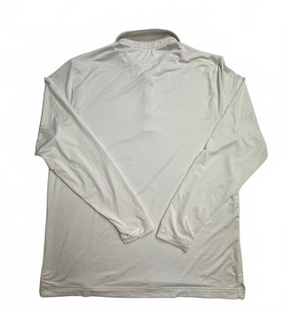 Cutter & Buck Men's Long Sleeve White Polo Shirt CB DryTec L