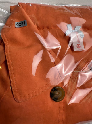DownEast Basics Orange Trench Cape Poncho Women’s Size M