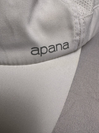 Apana White Running Cap Adjustable Reflective Athletic Hat
