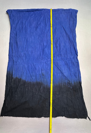 Blue Black Ombre Lightweight Crinkle Scarf Wrap Shawl