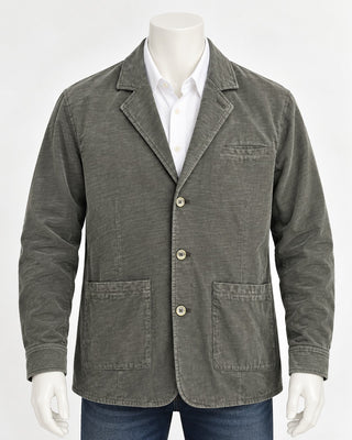 32 Bar Blues Men's Cotton Casual Blazer Jacket Large Gray