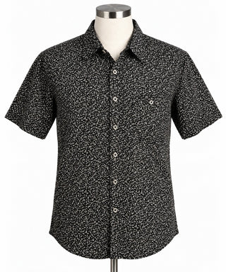 Rockmount Ranch Wear Men's Black Western Music Note Print